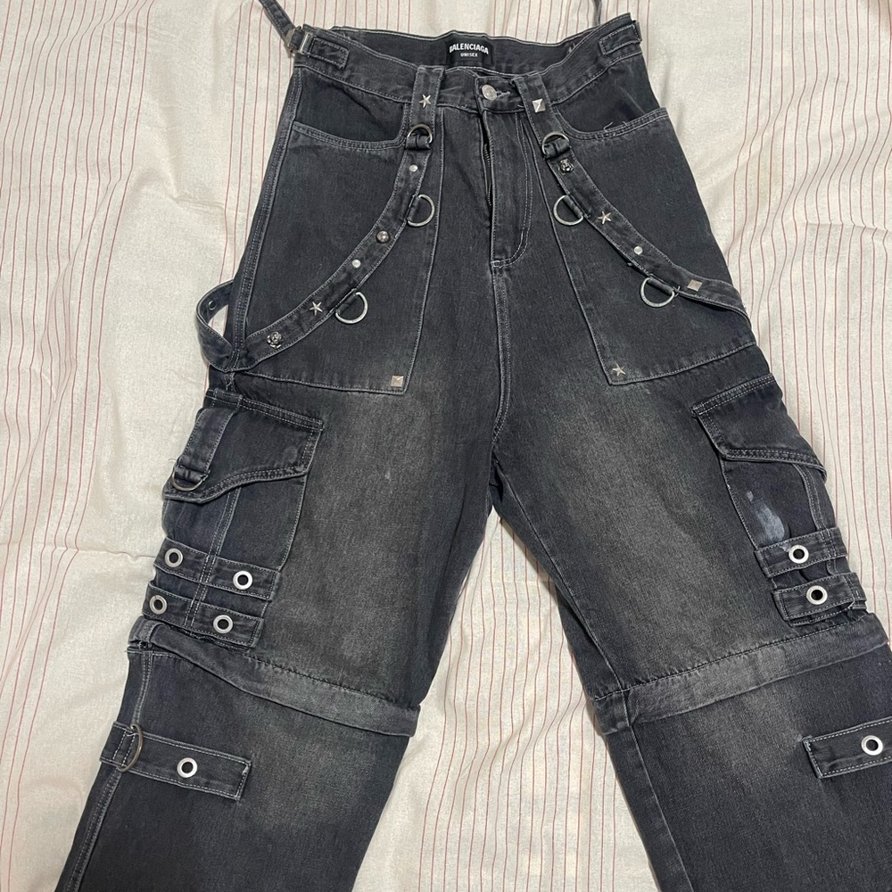 SOLD-Balenciaga 2022 Raver Embellished Jeans
